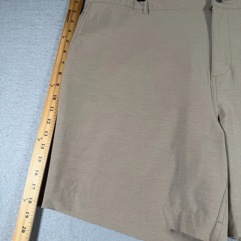 Faherty All Day Shorts Mens 42 Khaki Tan Hybrid Stretch Board Shorts 8.5 Inseam